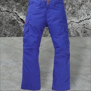 Burton Cargo Shell snowboarding pants men’s XL looser fit • royal blue (purple)